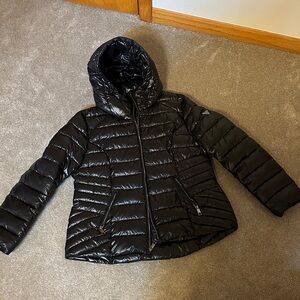 Guess Shiny Black Puffer Jacket